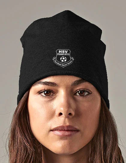 HSV Jersey Beanie - schwarz Frontansicht - shirtidee.shop