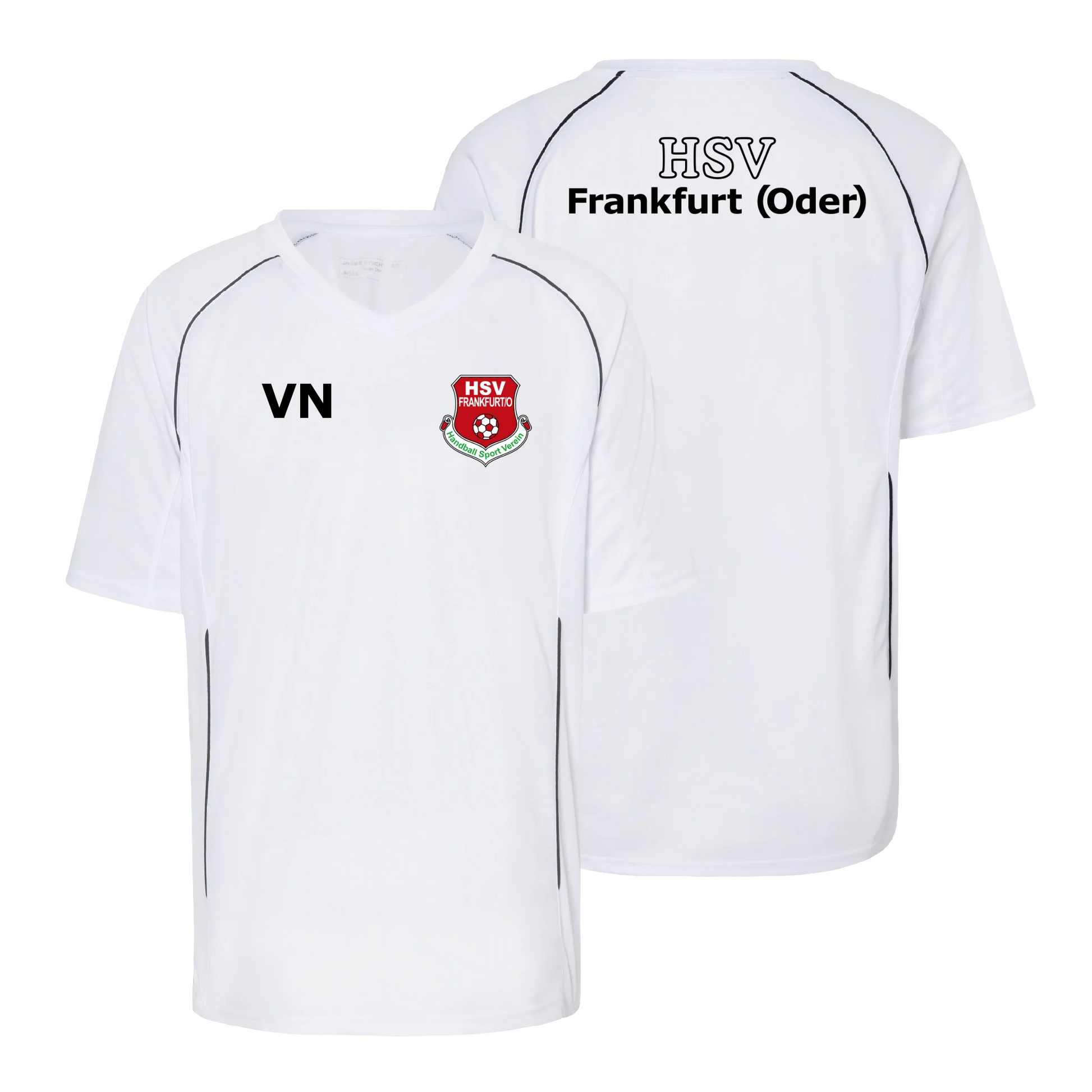 HSV Trikot - weiß - Front und Rückansicht - shirtidee.shop