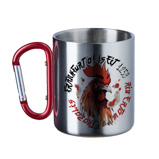 Frankfurt O. - Samurai Edition - Edelstahltasse mit Karabiner - shirtidee.shop
