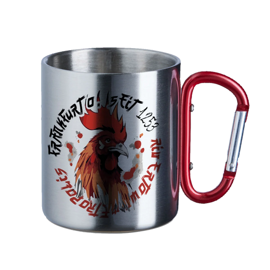Frankfurt O. - Samurai Edition - Edelstahltasse mit Karabiner - shirtidee.shop