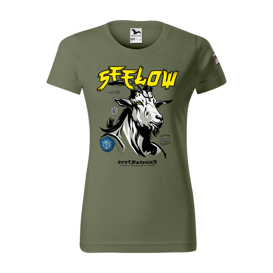 Seelow Ziegenbock Portrait - Damen T-Shirt