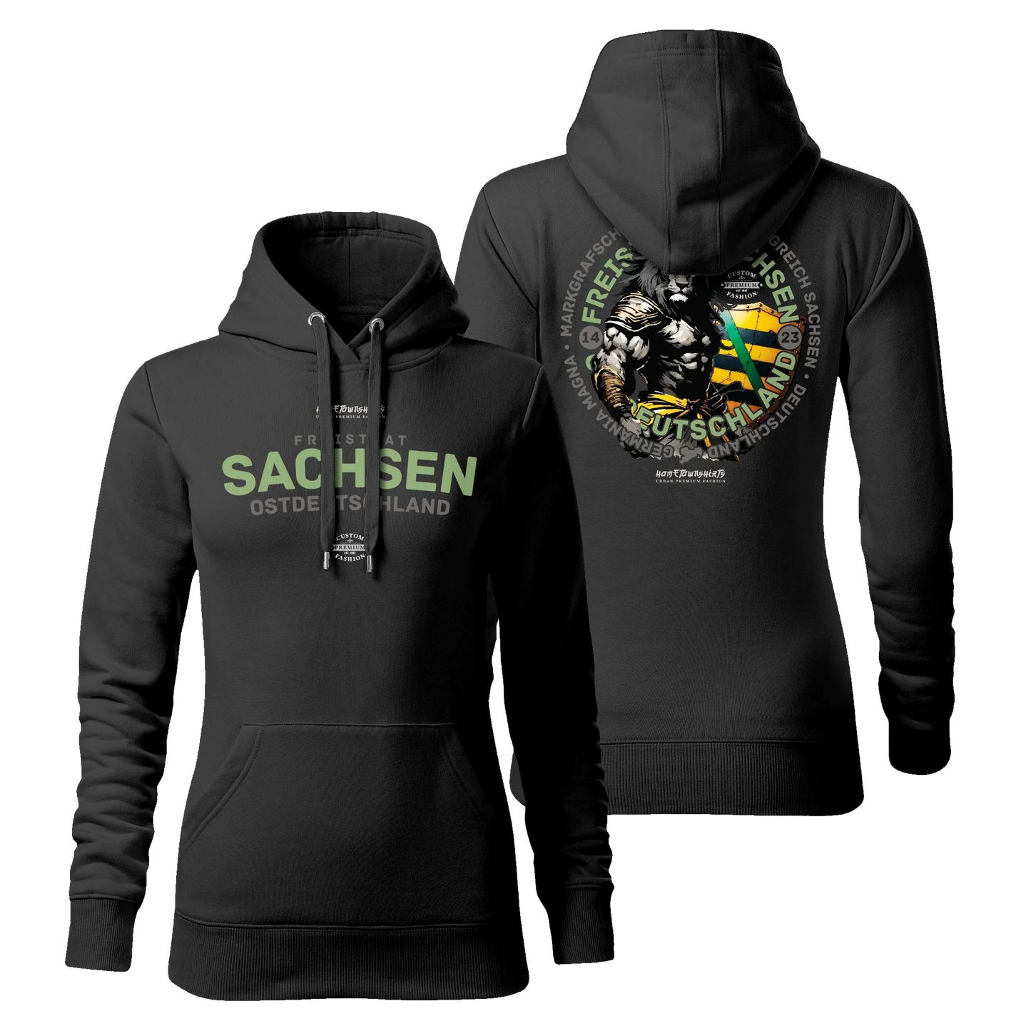 Sachsen Damen Hoody Dark Edition - shirtidee.shop
