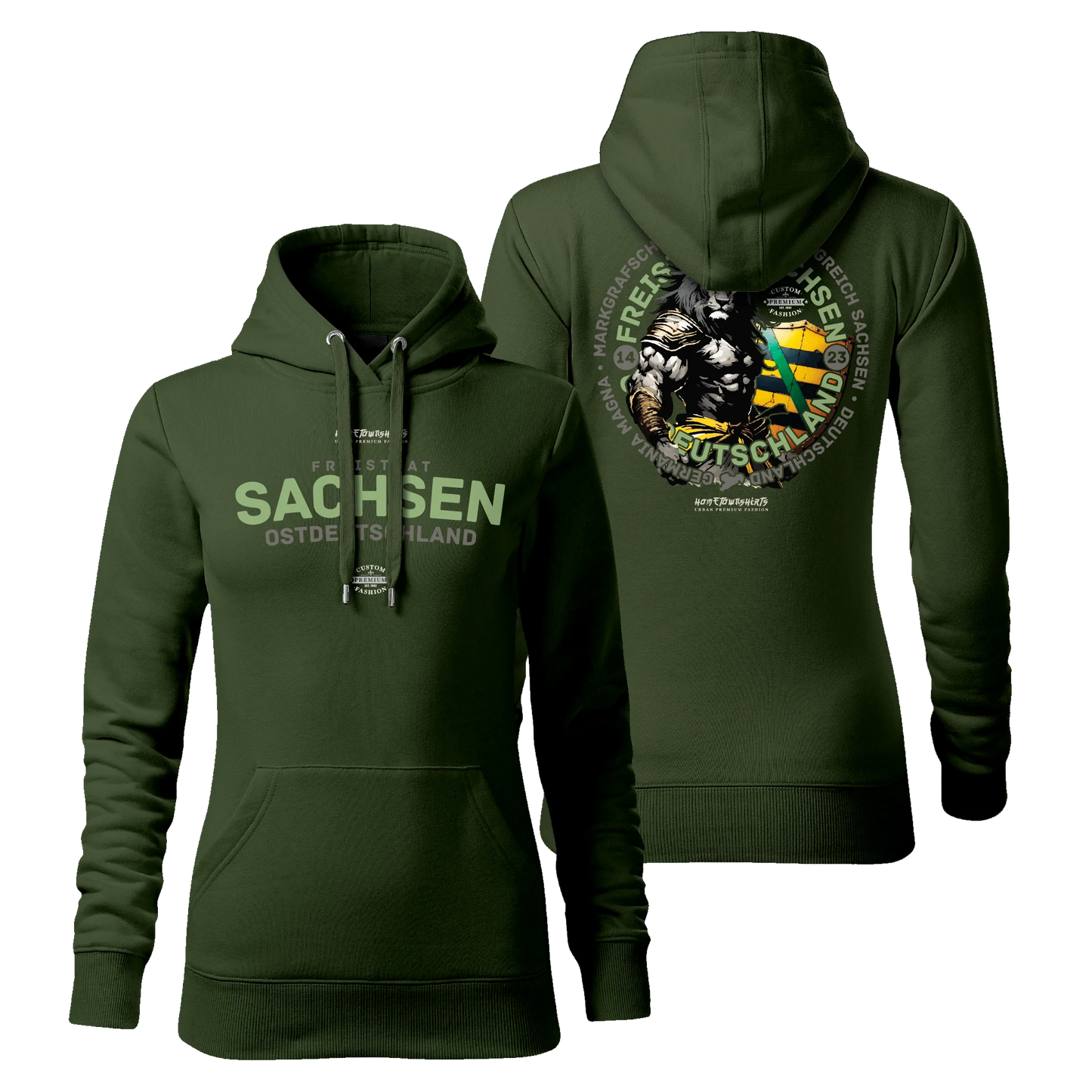 Sachsen Damen Hoody Dark Edition - shirtidee.shop