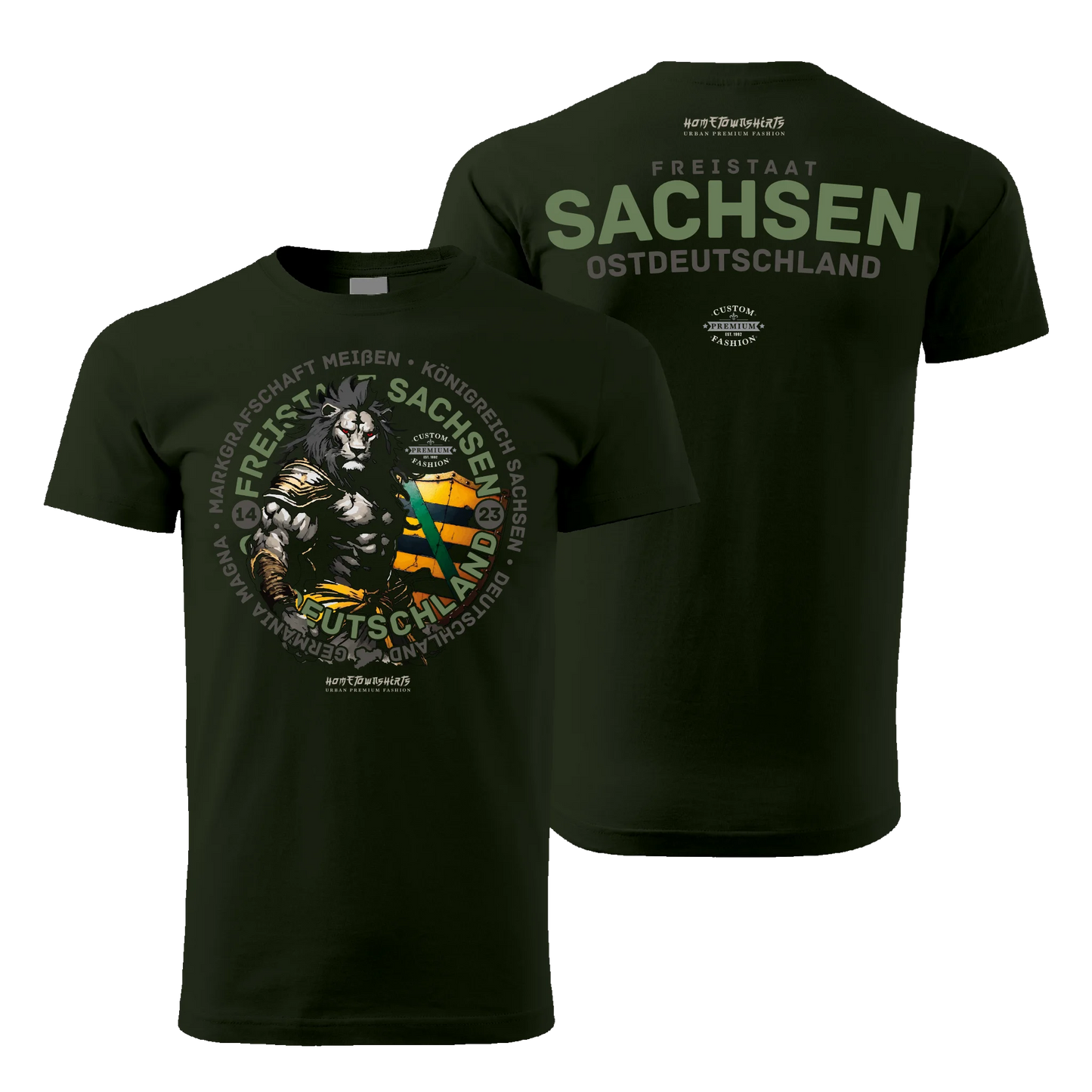 Sachsen Herren T-Shirt Dark Edition - shirtidee.shop