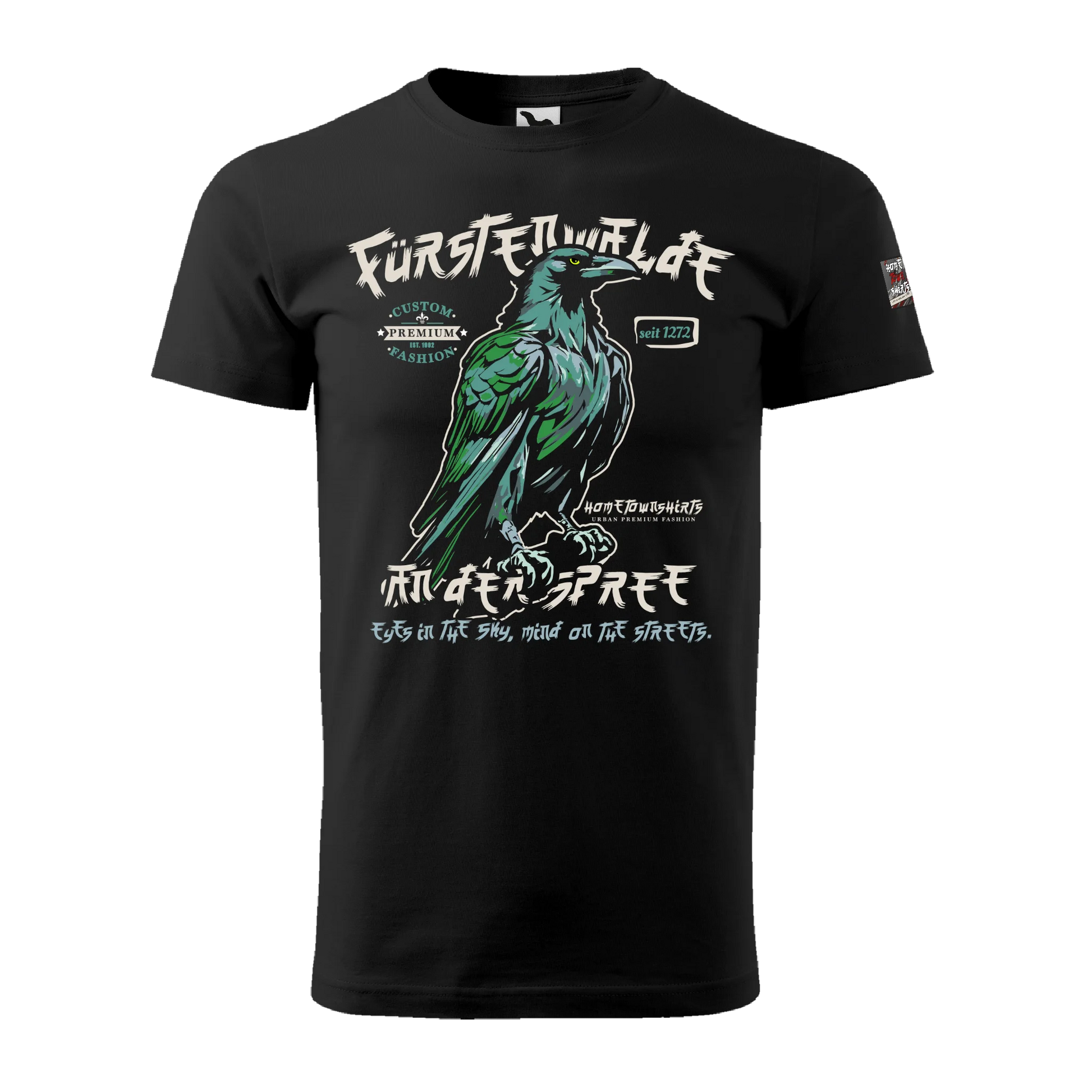 Fürstenwalde Herren T-Shirt - DarkEdition - schwarz - hometownshirts.de