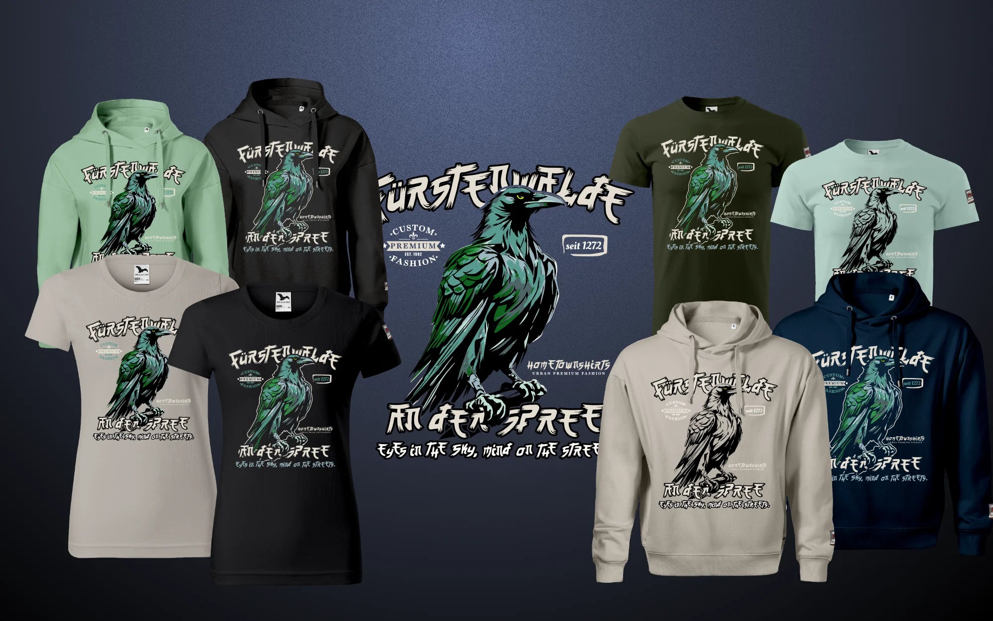 Fürstenwalde - HomeTownShirts Textil-Kollketion Brandenburg, Ostdeutschland - hometownshirts.de