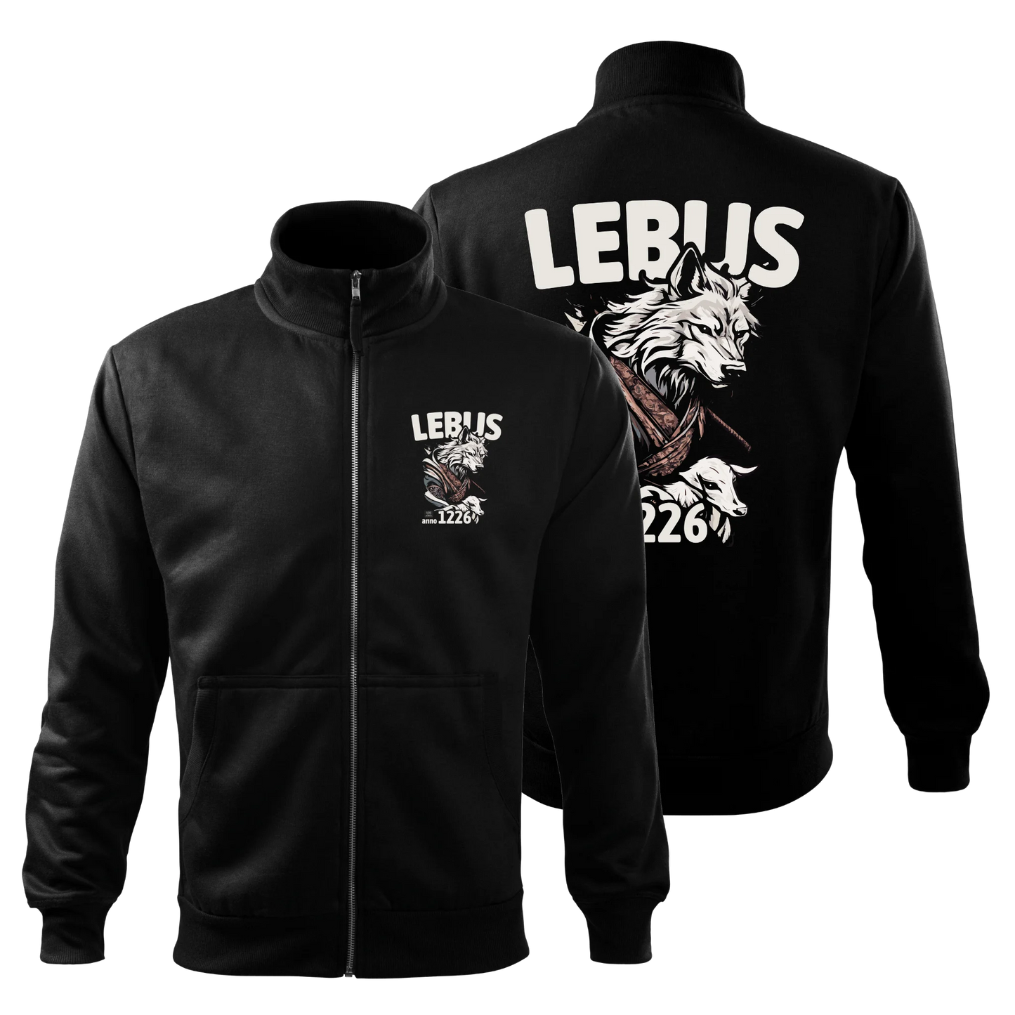 Lebus Wolf und Schaf anno 1226 - Unisex Sweatjacke Adventure