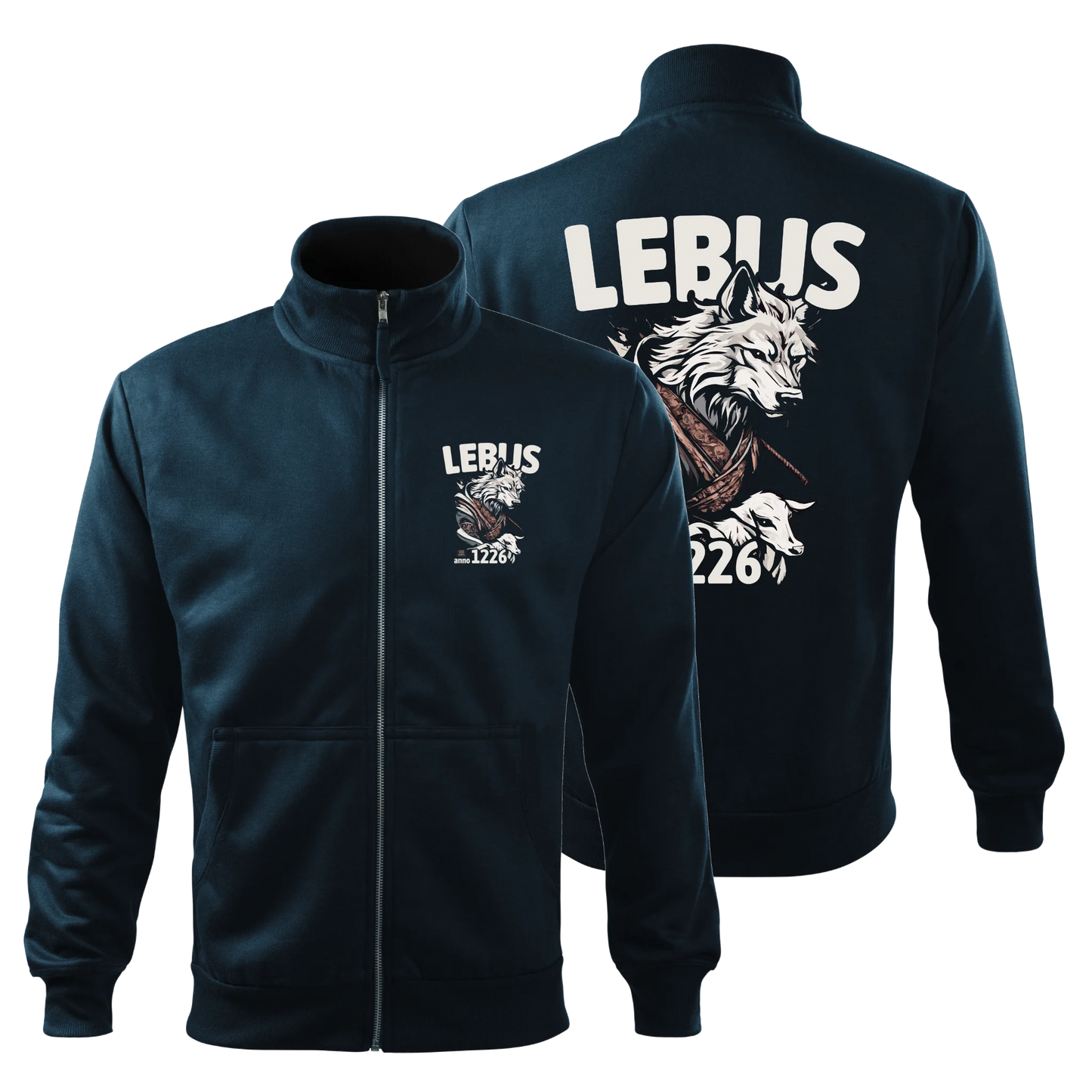Lebus Wolf und Schaf anno 1226 - Unisex Sweatjacke Adventure - shirtidee.shop