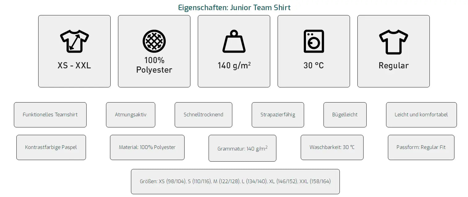 Junio Team Shirt - Trikot - Eigensachaften - shirtidee.shop