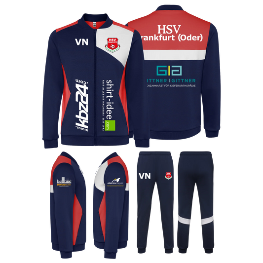 HSV - Kombination Jacke und Hose mit Sponsoren - Kinder - dicker Stoff