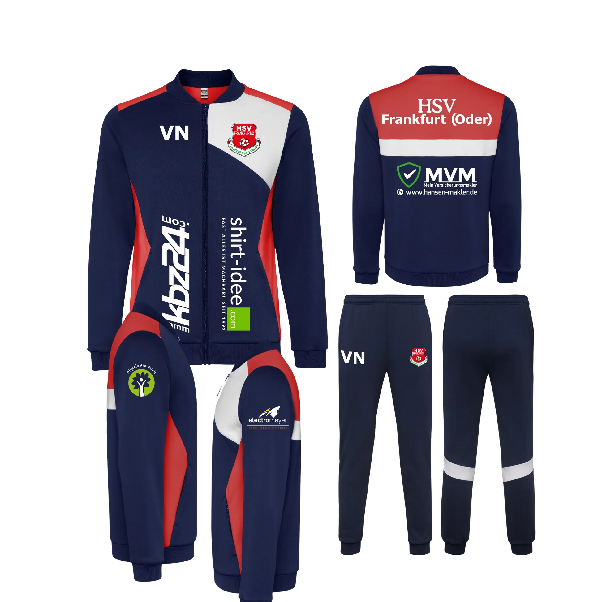 HSV - Kombination Jacke und Hose mit Sponsoren - Kinder - dicker Stoff - shirtidee.shop