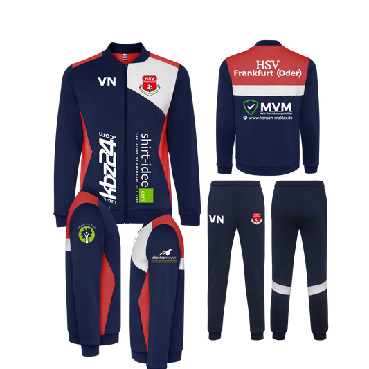 HSV - Kombination Jacke und Hose mit Sponsoren - Kinder - dicker Stoff - shirtidee.shop