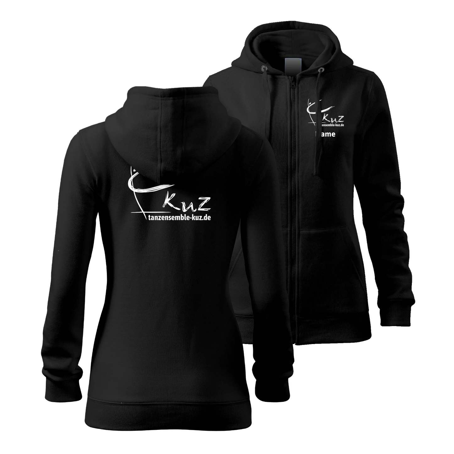 kuz - Womens Trendy Hooded Zipper