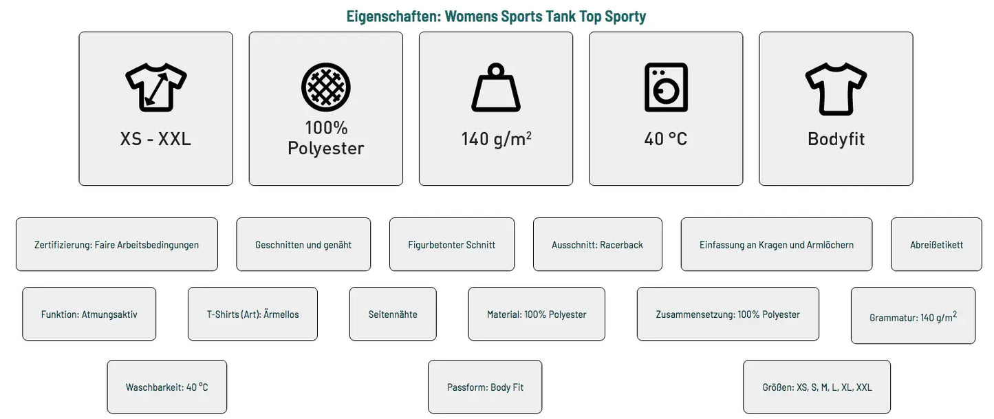 kuz - Women Sporty Tank-Top für Trainer - shirtidee.shop