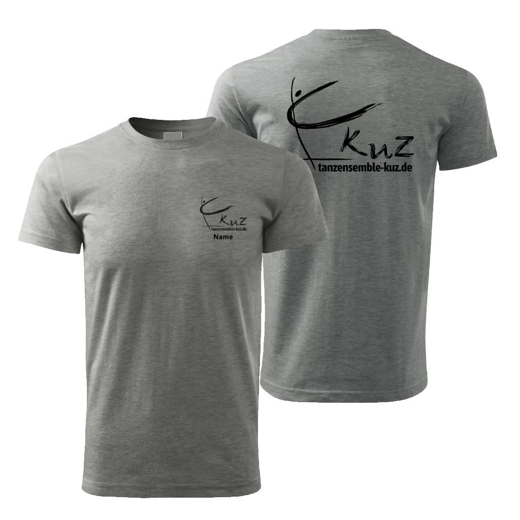 kuz Fan Herren T-Shirt - grey melange - shirtidee.shop