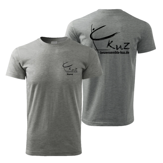kuz Fan Herren T-Shirt - grey melange - shirtidee.shop