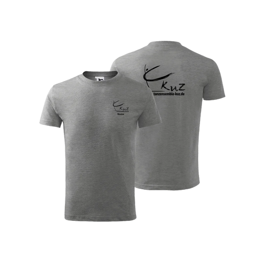 kuz Fan T-Shirt Kinder - grey Melange - shirtidee.shop