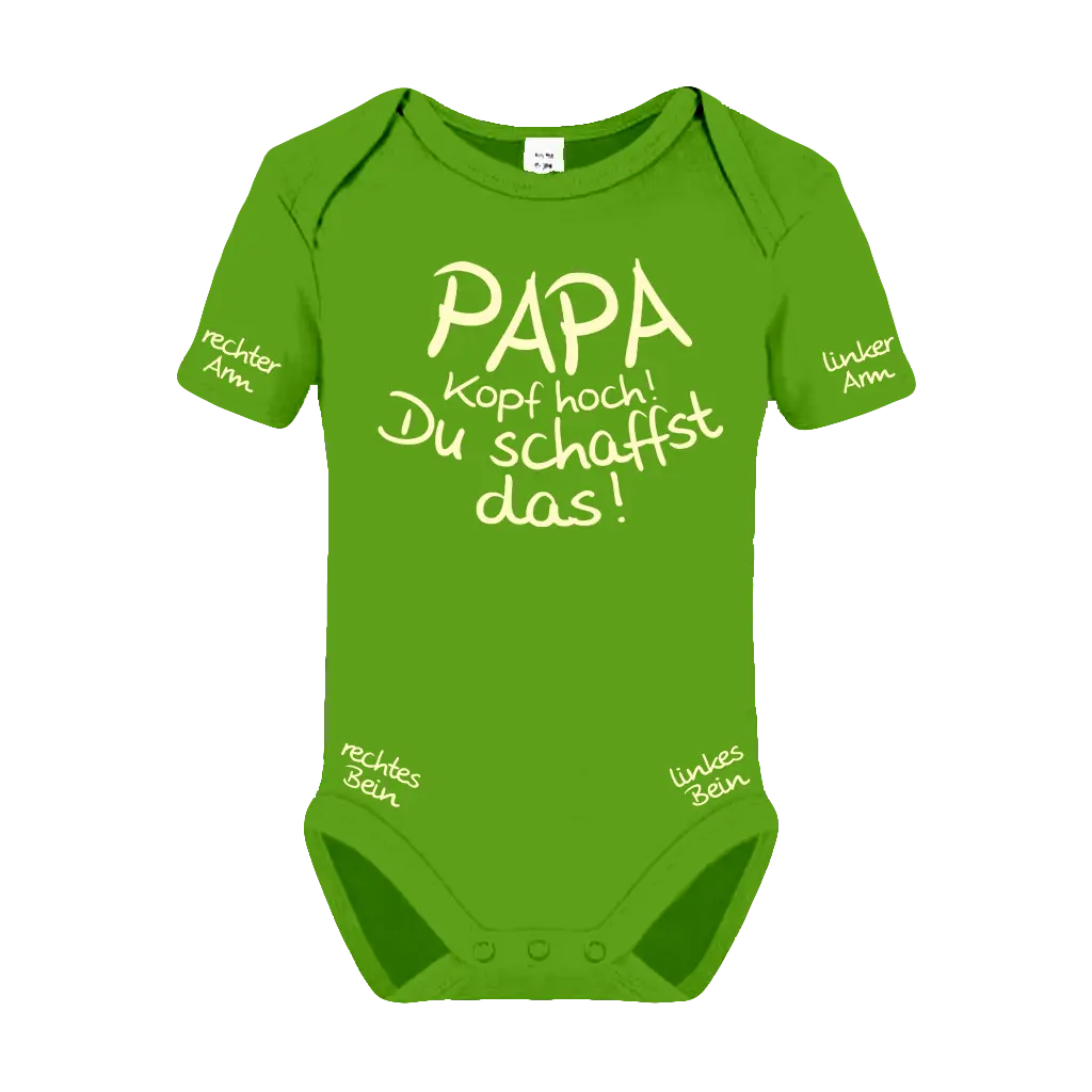 Papa, Kopf hoch! Du schaffst das! Babybody Kurzarm