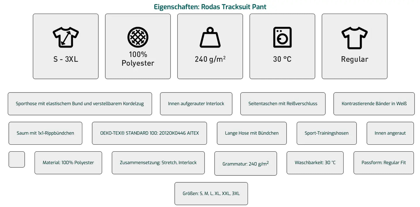 HSV - Kombination Jacke und Hose mit Sponsoren - Erwachsene - dicker Stoff