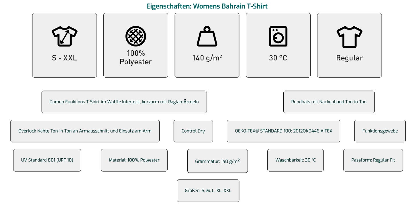1.TSC - Damen Sport Funktions T-Shirt