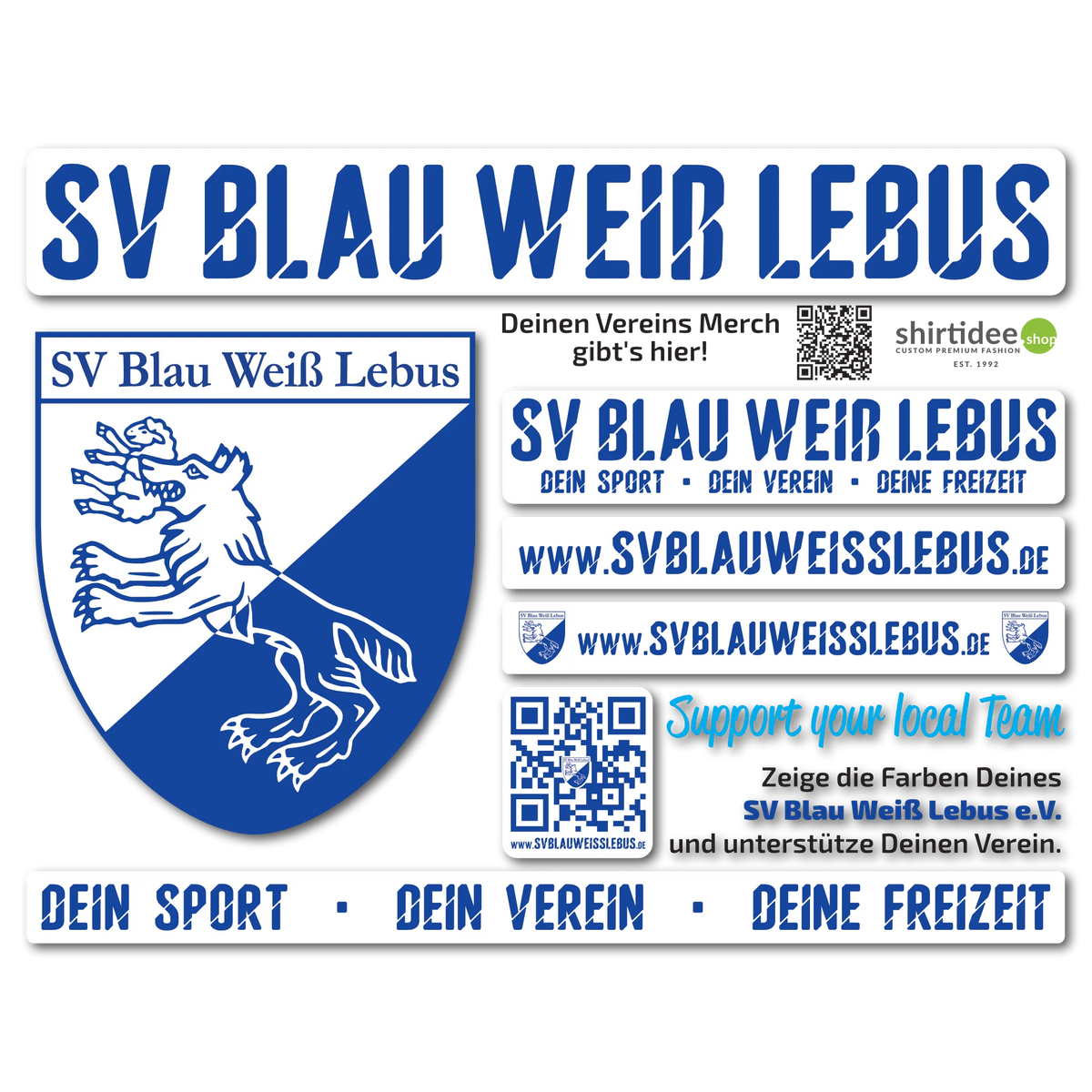 SV Blau Weiß Lebus - Supporter Sticker