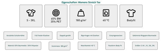 kuz - Womens Stretch Tee für Trainer - shirtidee.shop
