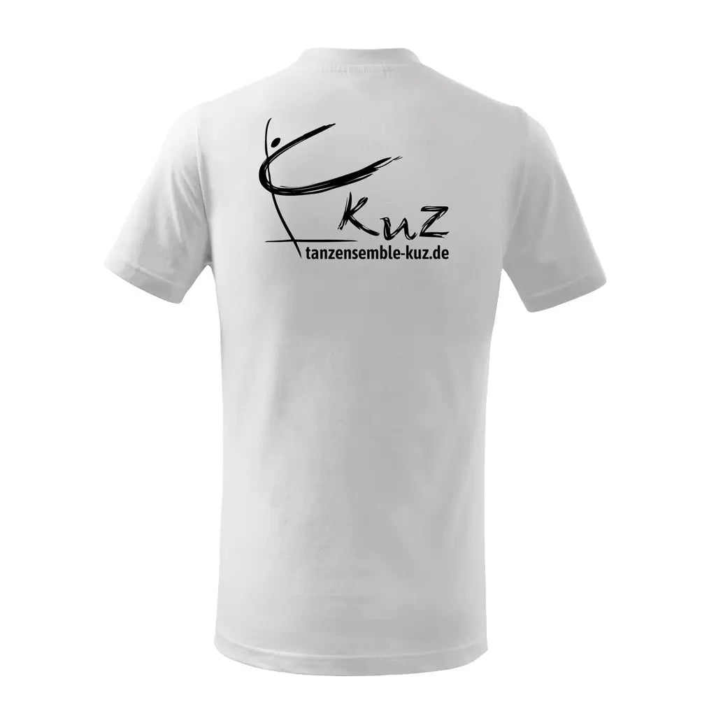 Tanzensemble kuz - Kinder T-Shirt weiß - in allen Größen - Rückenansicht - shirtidee.shop