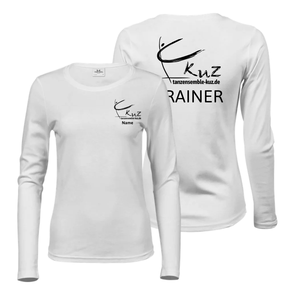 kuz - Womens Long Sleeve Interlock Tee für Trainer - shirtidee.shop