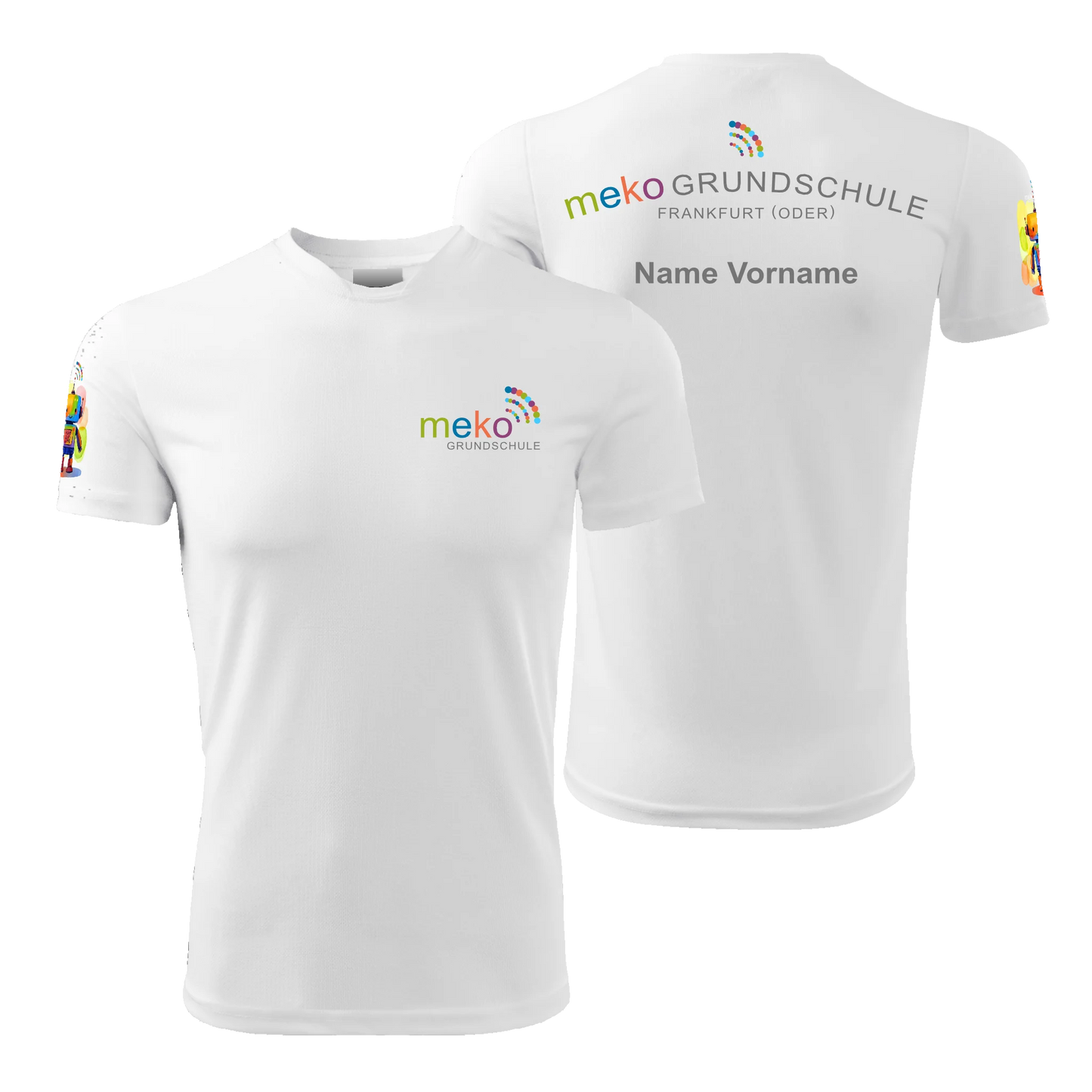 meko Unisex Sport T-Shirt - weiß - shirtidee.shop