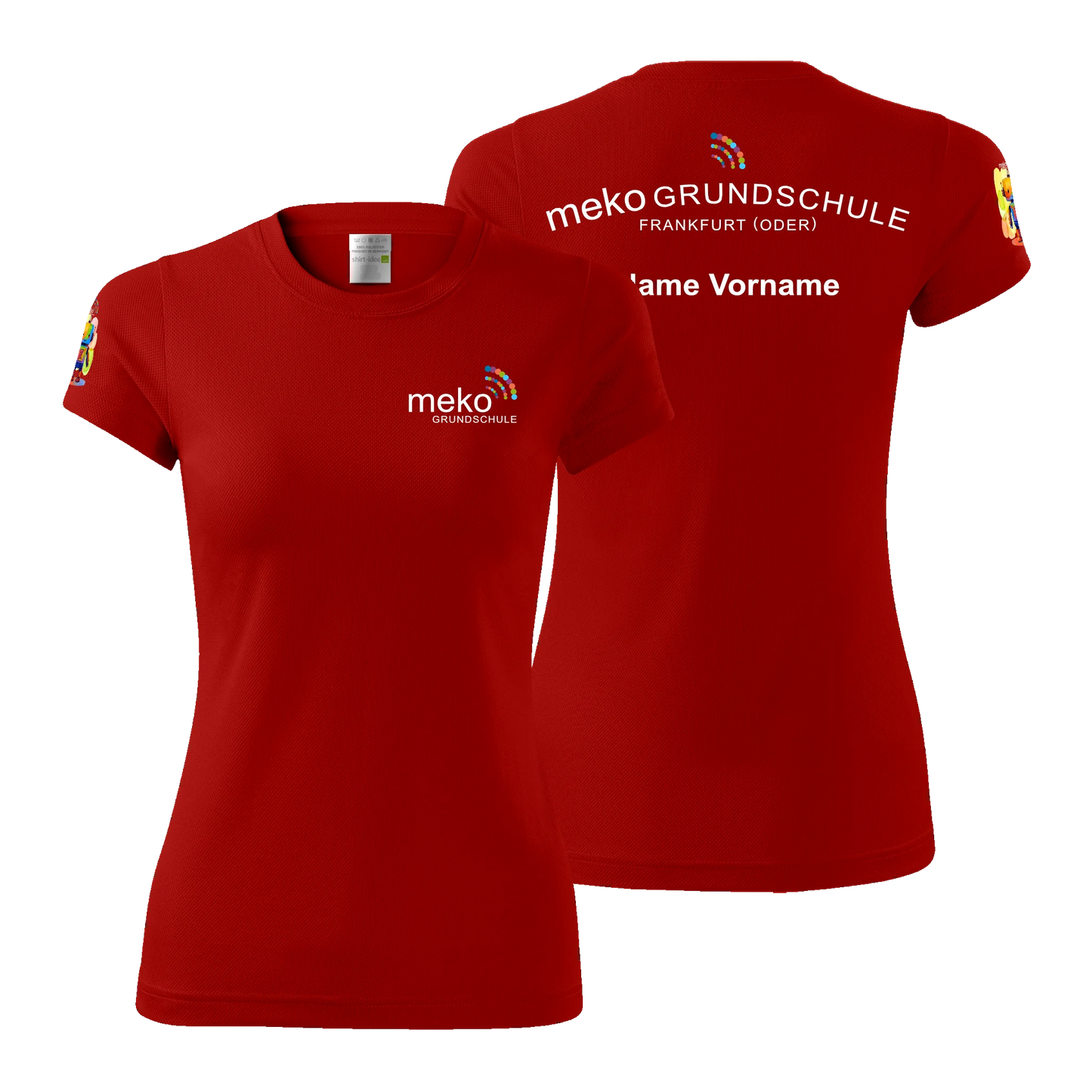 meko Damen Sport T-Shirt - rot - shirtidee.shop