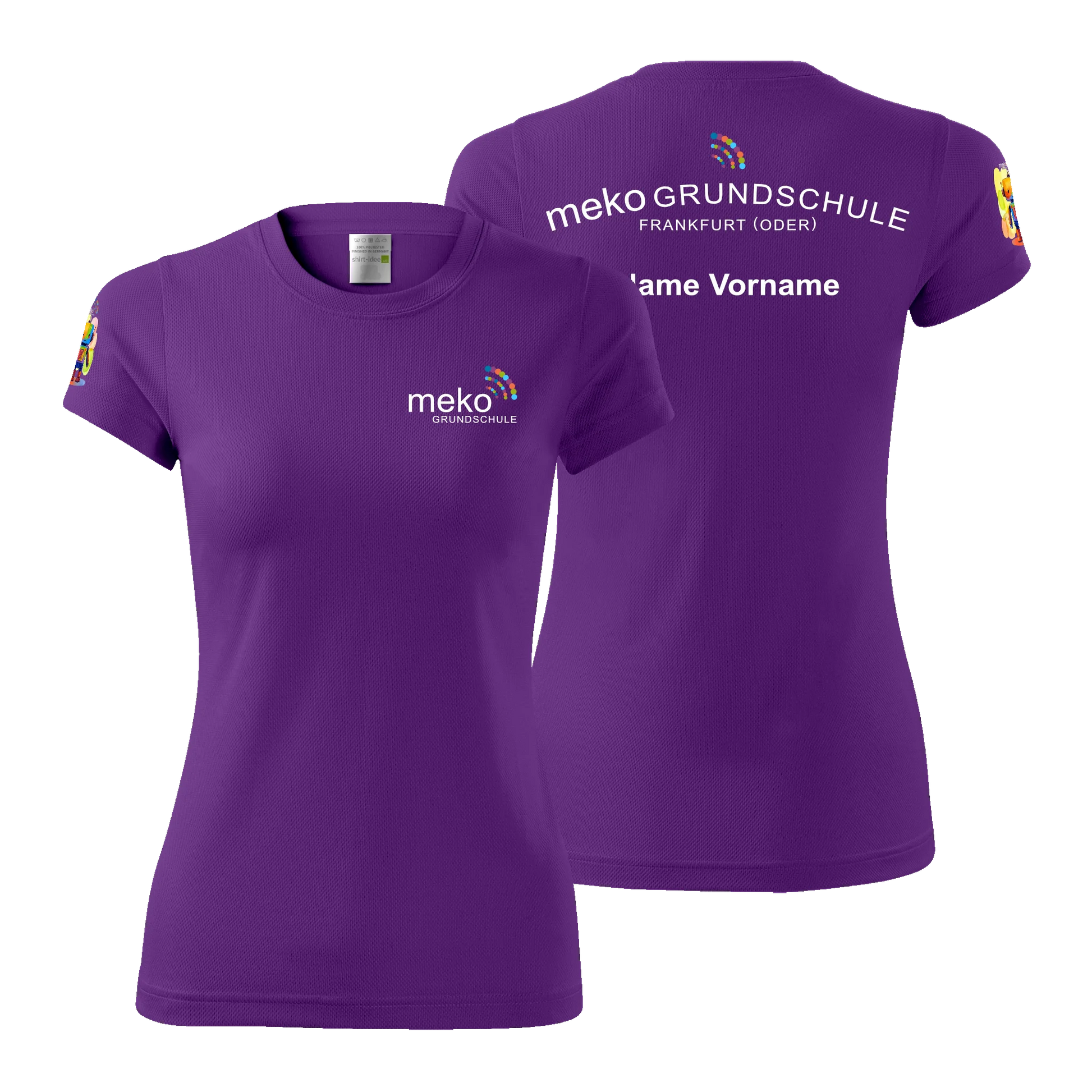 meko Damen Sport T-Shirt - lila - shirtidee.shop