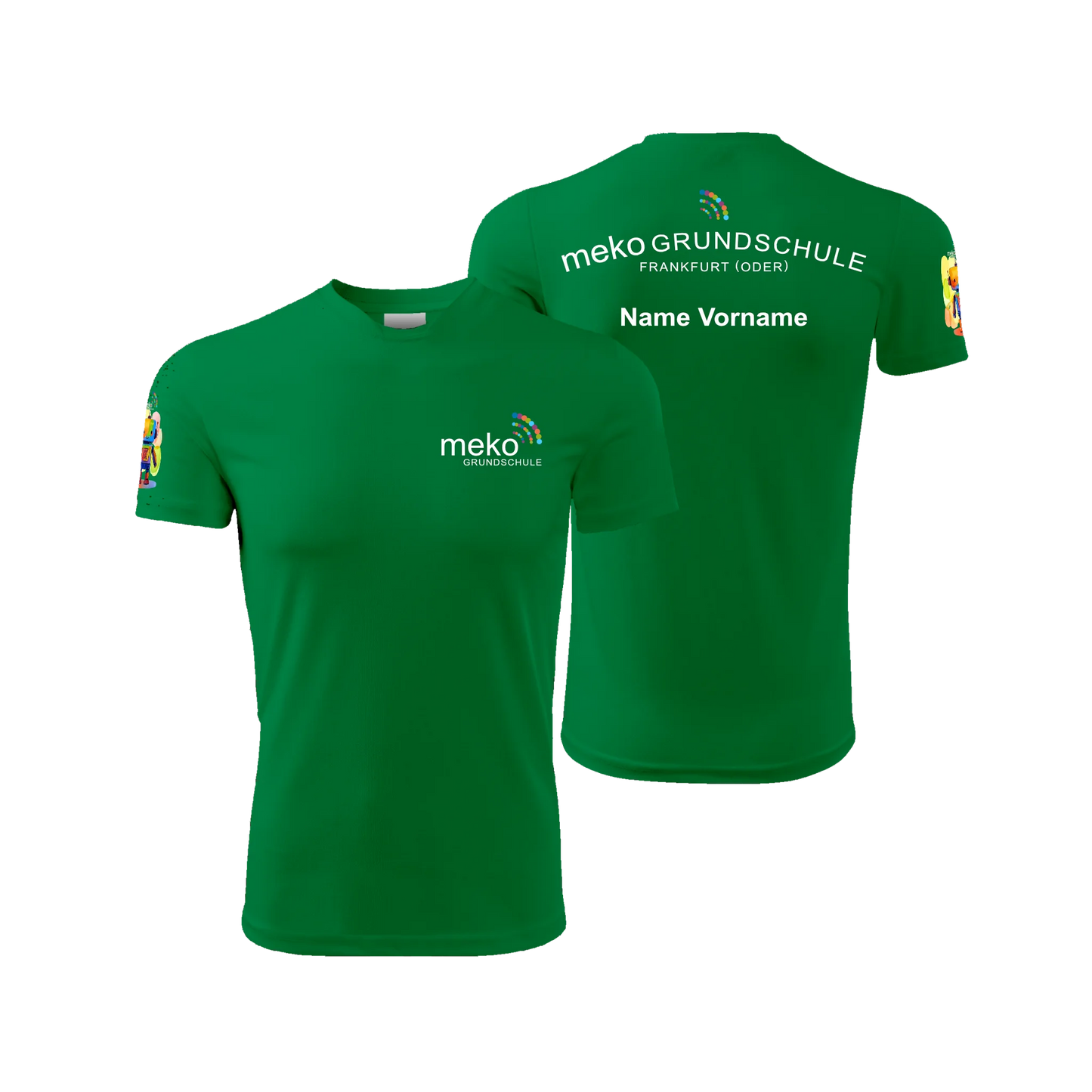meko Kinder Sport T-Shirt - grasgrün - shirtidee.shop