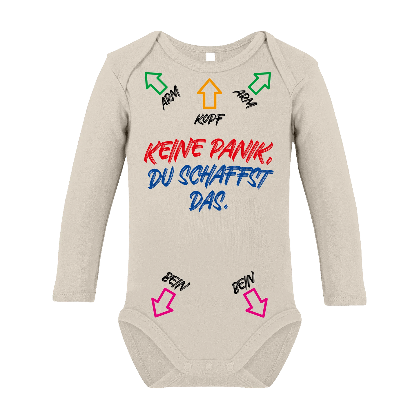 Keine Panik  - kurz- und langarm Babybody