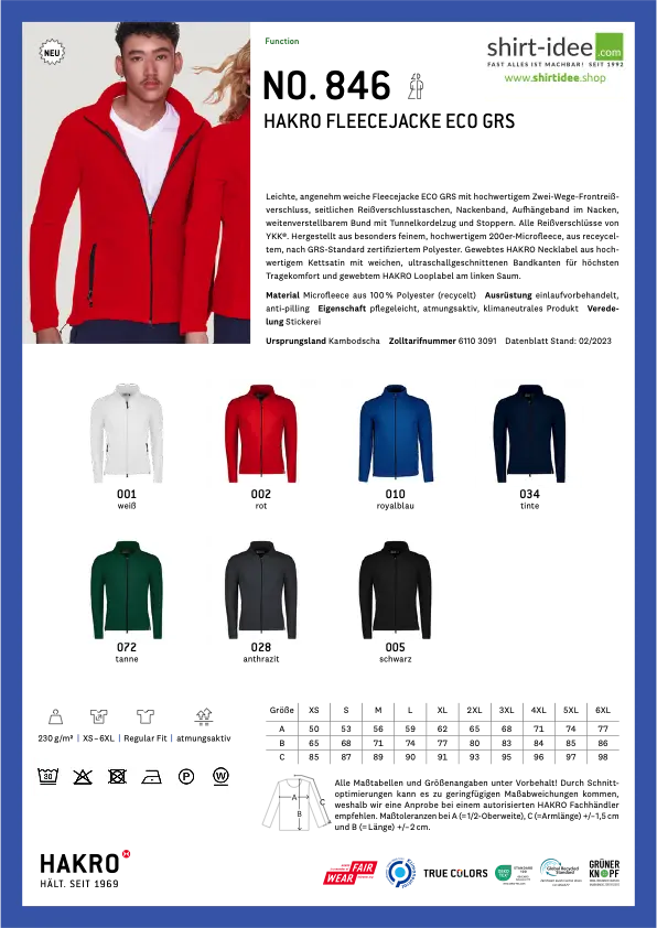 NP - 846 - Herren Fleecejacke