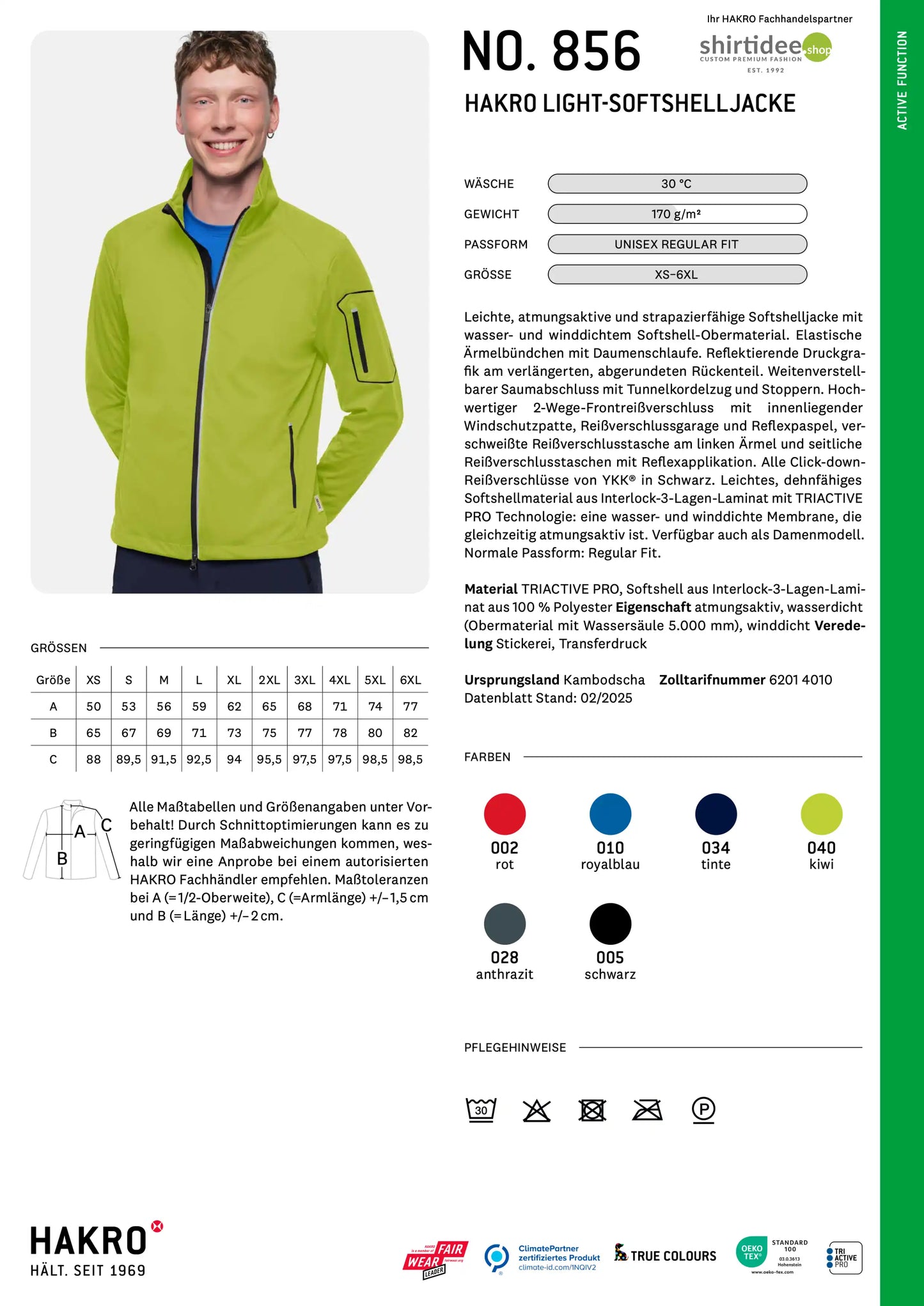 Lebus anno 1226 Unisex Light-Softshell-Jacke